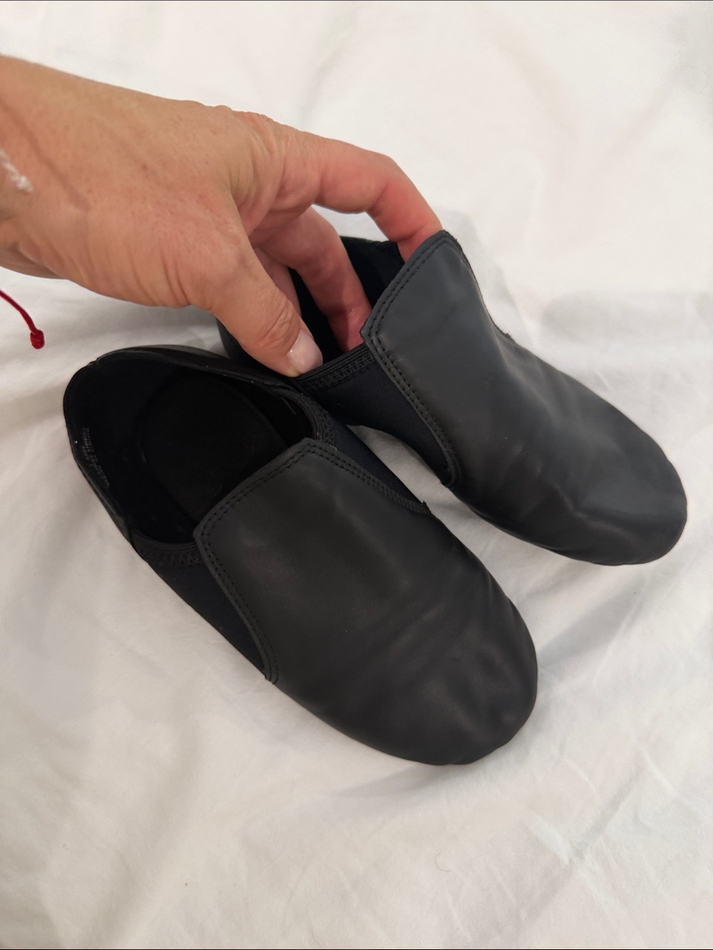 Girls Black Slip-On Dance/jazz Shoes